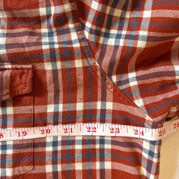 Levi’s Men’s XL Red Plaid Flannel Button Down Long Sleeve Shirt Cotton - Picture 9 of 9